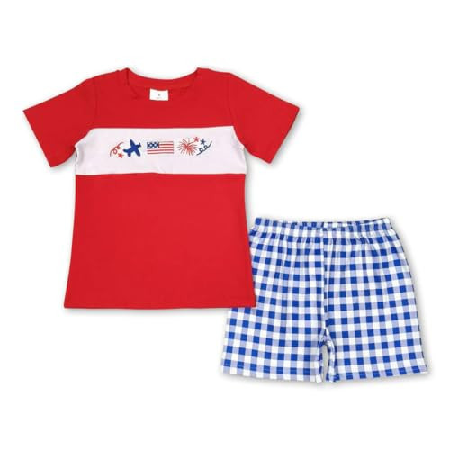Yawoo Haan Happy 4th boy clothes patriotic outfit | Amazon (US)