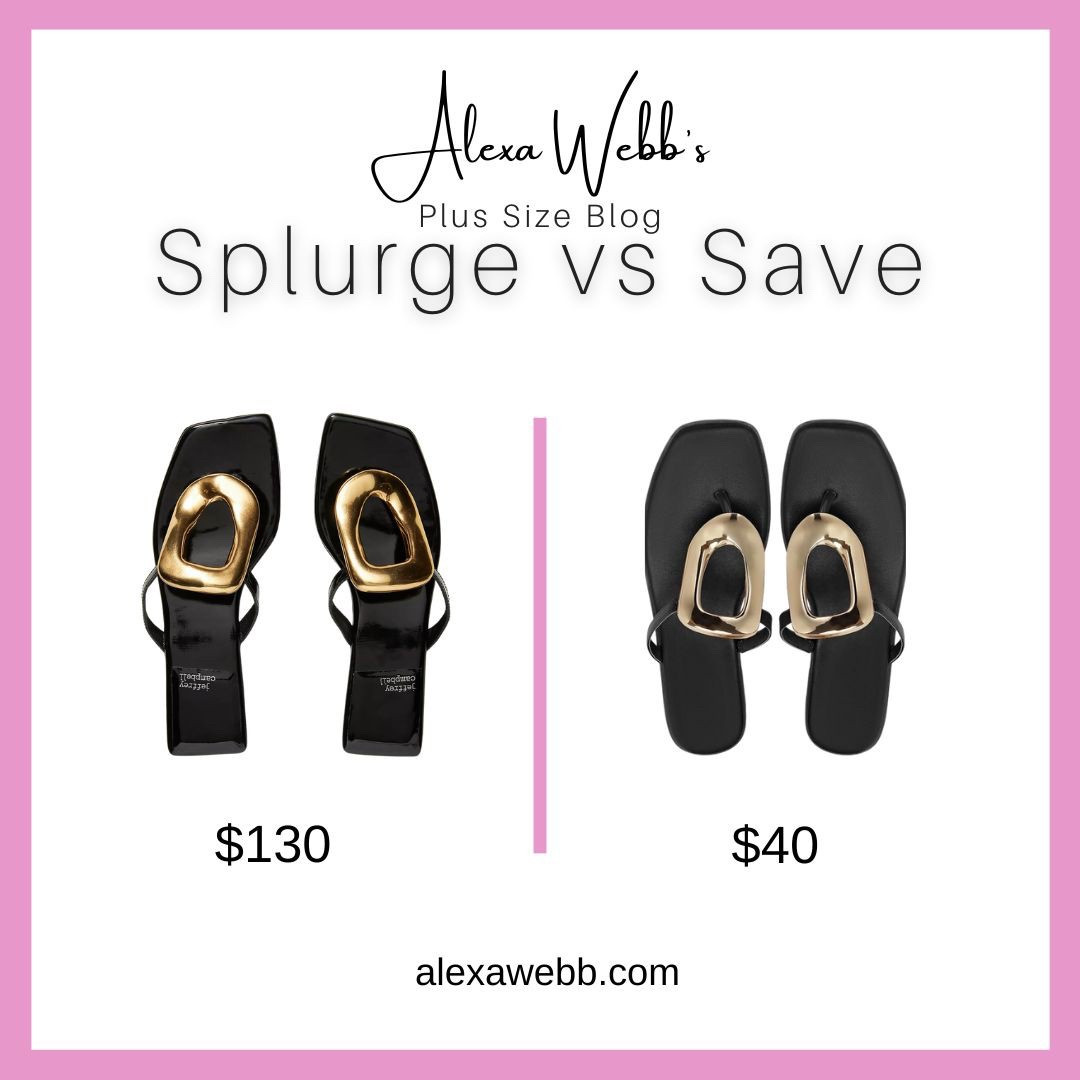 Black Sandals - Splurge vs Save by Alexa Webb #plussize

#LTKShoeCrush #LTKPlusSize #LTKStyleTip