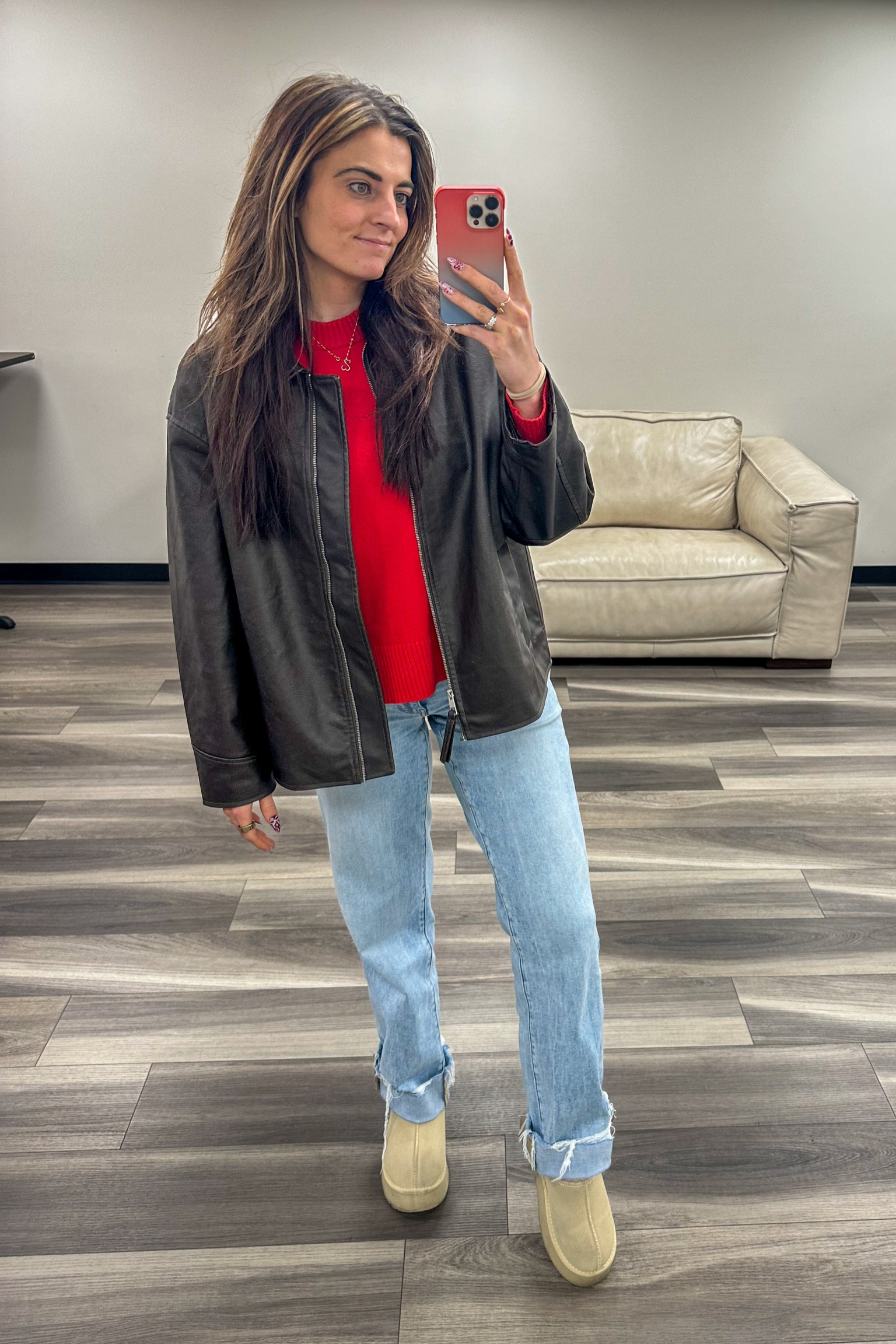 Long inseam jeans, a tall girls answered prayer 🙏🏽

#jeans #denim #tallgirl #tallgirlfashion #tallgirlfit # Christmasfit #christmasfashion 

#LTKWorkwear #LTKStyleTip #LTKHoliday