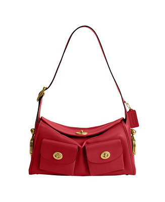 Haversack Large Leather Turnlock Shoulder Bag | Macy's