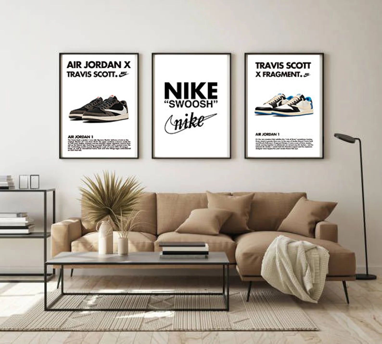 HypeBeast Printable Wall Art, Hypebeast Sneaker Poster Set of 3, Minimalist Hypebeast Shoe poster... | Etsy (US)