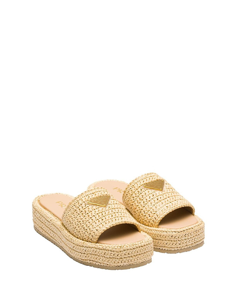 Prada Women's Crochet Flatform Slides | Bloomingdale's (US)