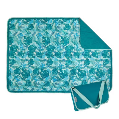 ECR4Kids Lightspeed Outdoors XL Outdoor Folding Blanket, Portable Beach Blanket, Yucca Frond (2-P... | Target