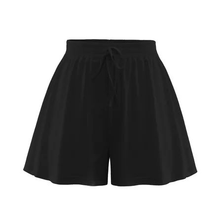 Women s Black Pull On Shorts S | Walmart (US)