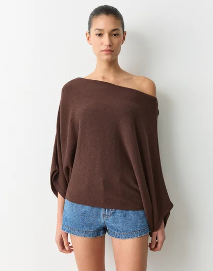 Off Shoulder Oversized Knit Top | Glassons (Australia)
