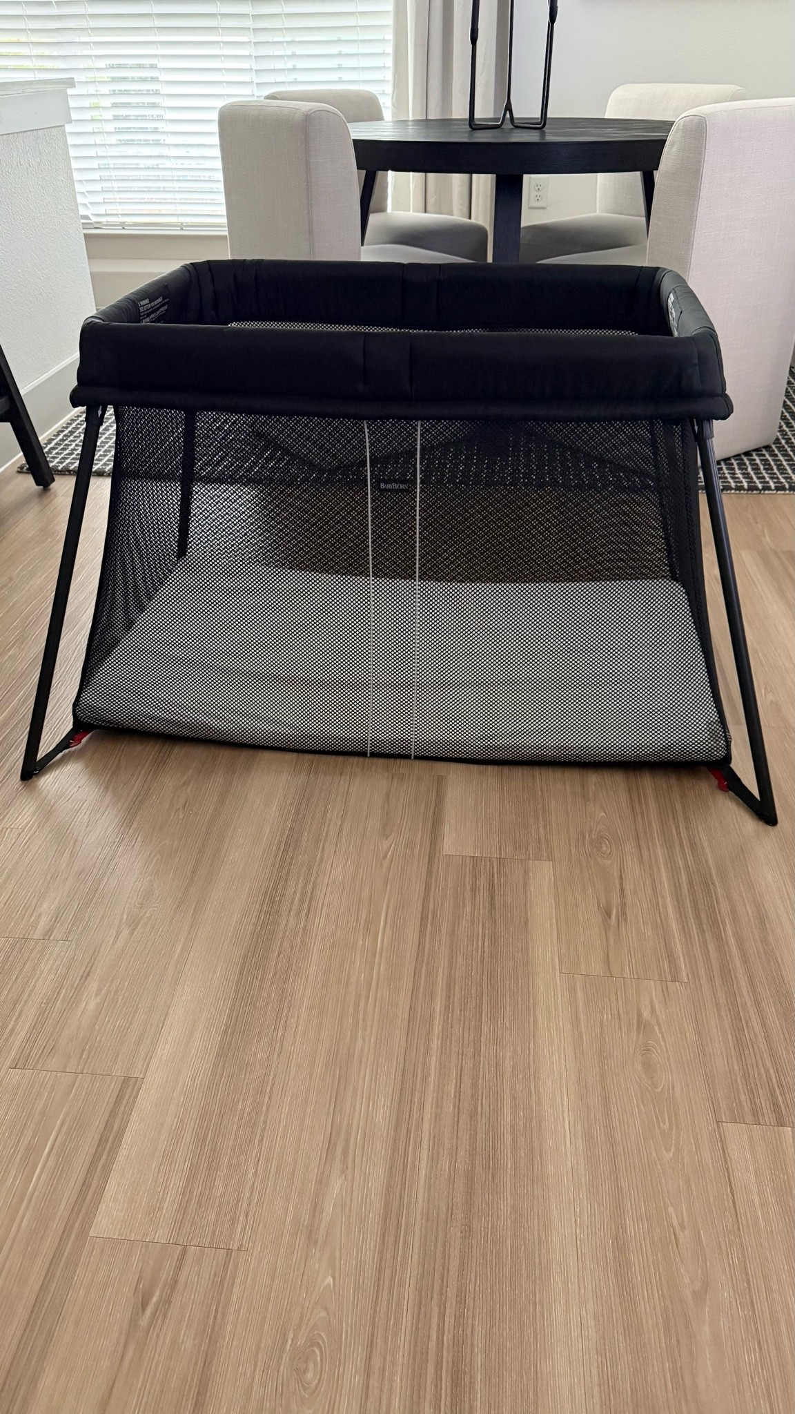 my favorite brand for baby gear is babybjorn I’ve purchased the carrier and the bouncer all in this black color my baby loves them as well! 
This is the travel crib/playpen light + fitted sheet.

#LTKfamily #LTKkids #LTKmaternity