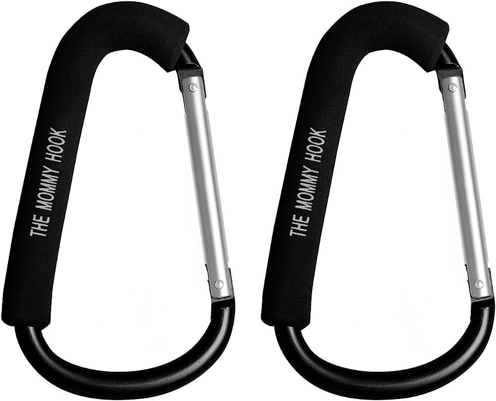The Original Mommy Hook Stroller Accessory Black (2 Pack) | Amazon (US)