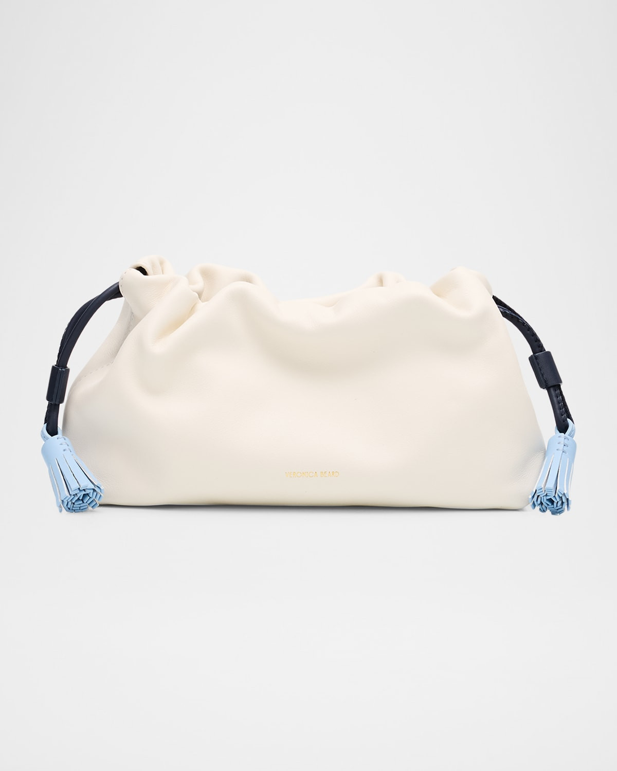 Stash Small Drawstring Leather Clutch Bag | Neiman Marcus