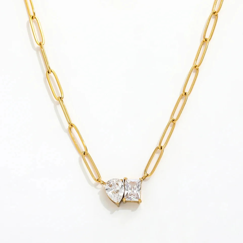 Lea Double Stone Necklace | ALAIS BRANCHE'