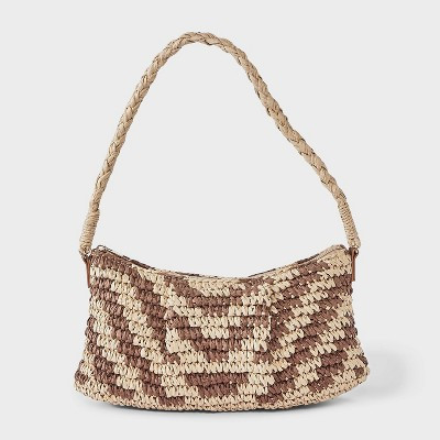 Straw Shoulder Bag - A New Day\u2122 Brown | Target