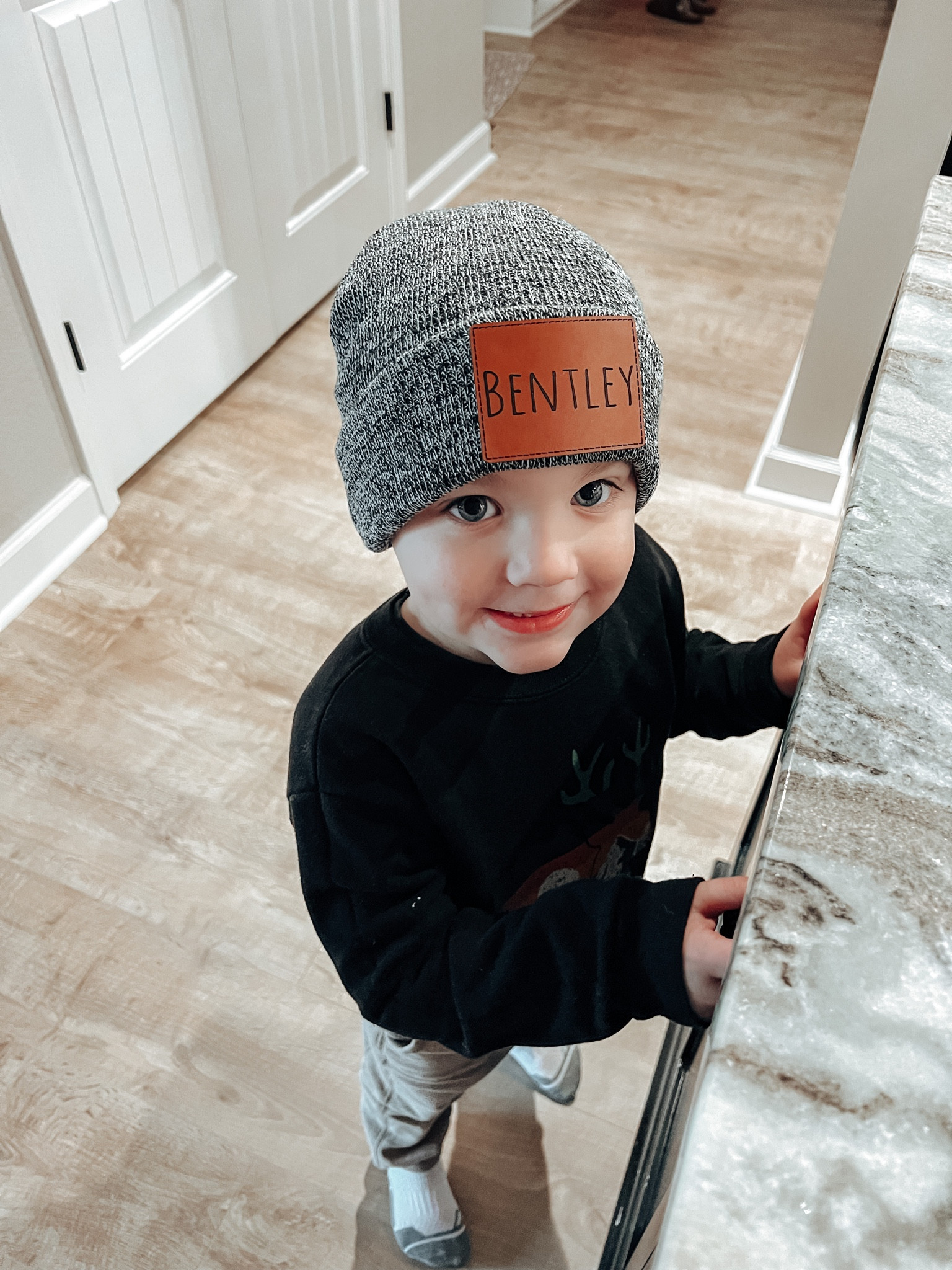 The cutest monogrammed beanie! 

#LTKbaby #LTKkids