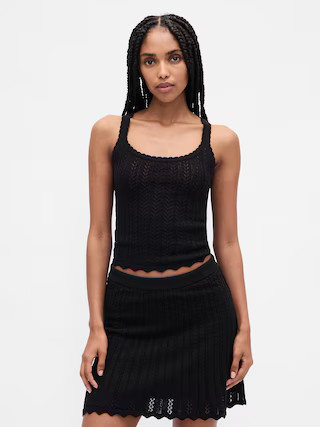 100% Cotton Pointelle Tank Top | Gap (US)