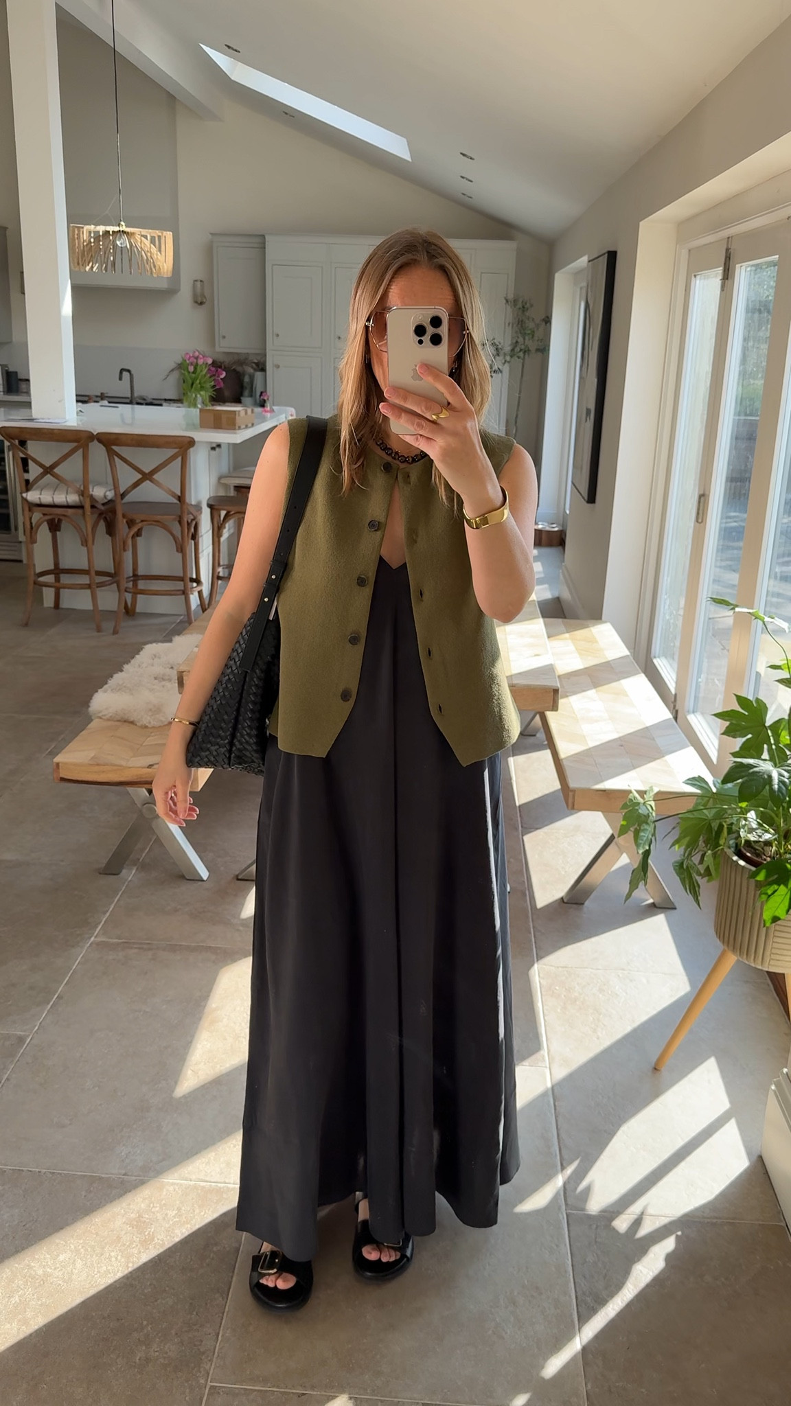 Another great way to layer a slip dress is to add a waistcoat . 
Dress -small 
Waistcoat - medium 


#LTKspring #LTKsummer #LTKstyletip