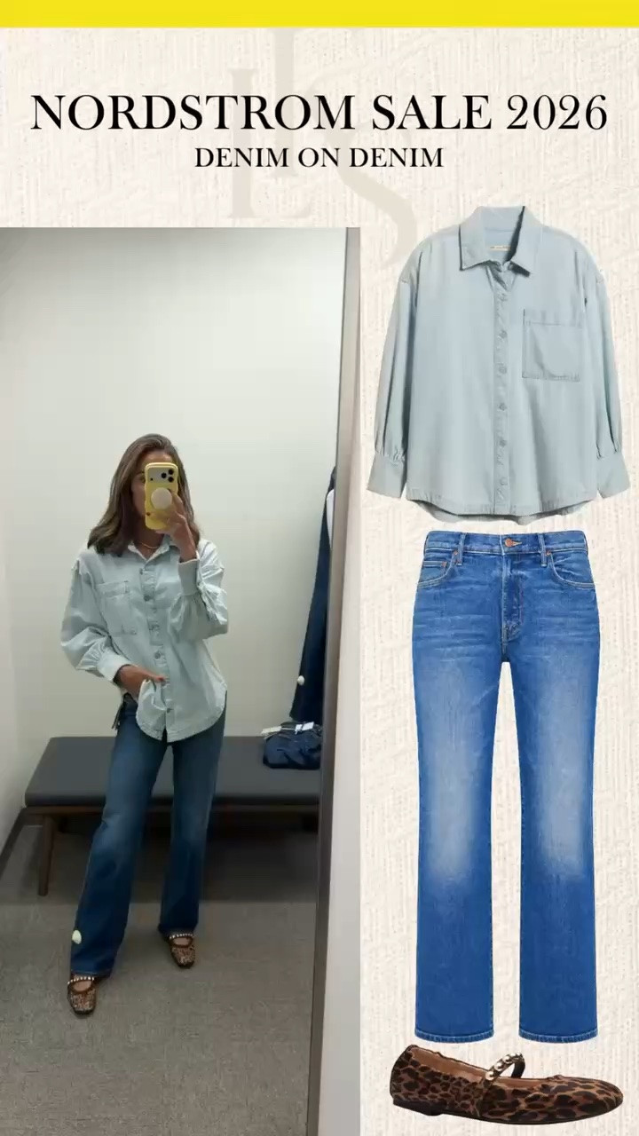 Denim on denim is a timeless favorite of mine🩵 The Nsale has amazing denim options & these are two of my favorites😍

#LTKootd #LTKSaleAlert #LTKSeasonal