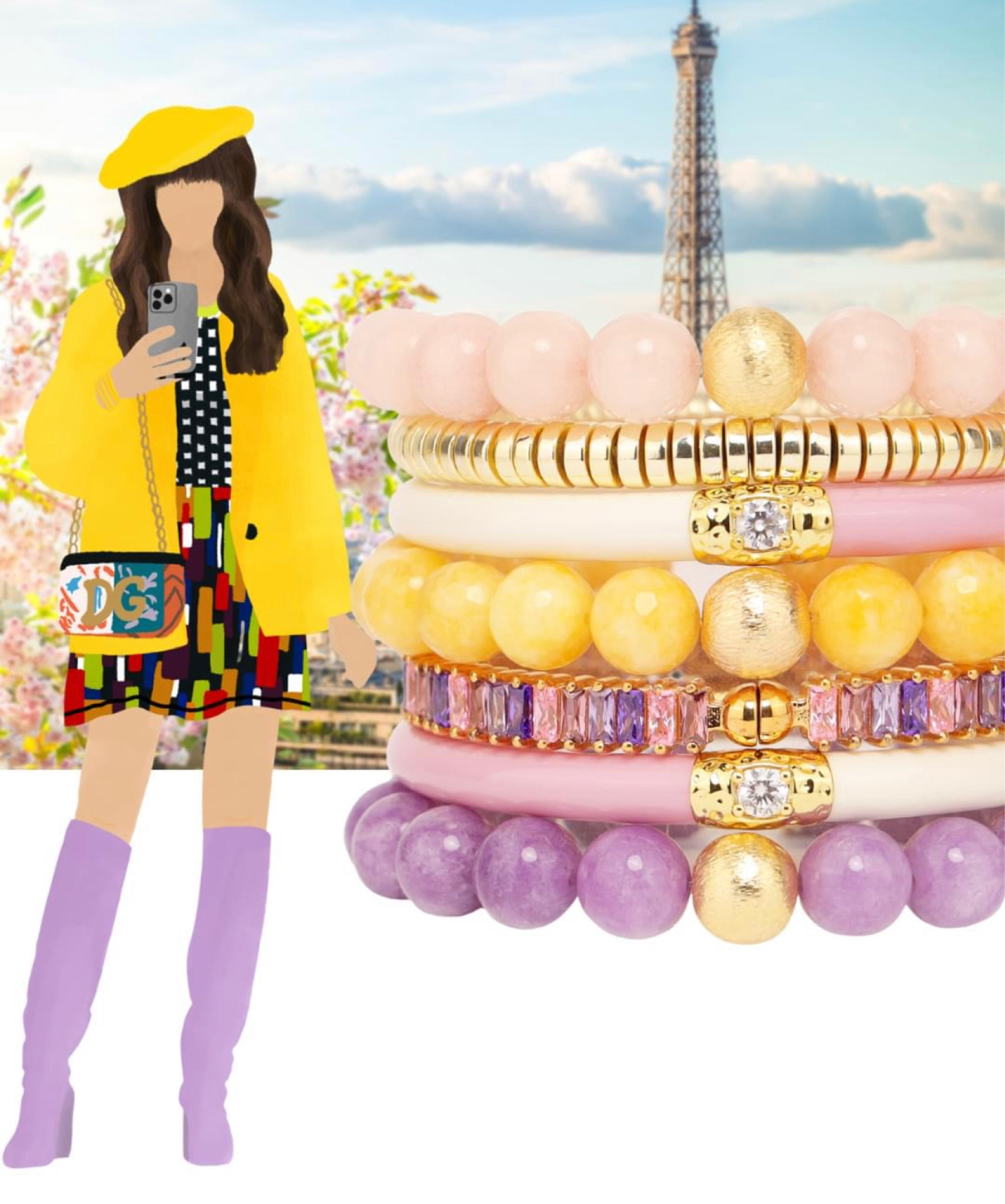 BuDhaGirl Emily in Paris Stack ✨

#emilyinparis #budhagirl #bangles #bracelets #budhagirlbangles #braceletstack #springjewelry #jewelry #treschic #springoutfits #easter #weddingguest 

#LTKFind #LTKstyletip