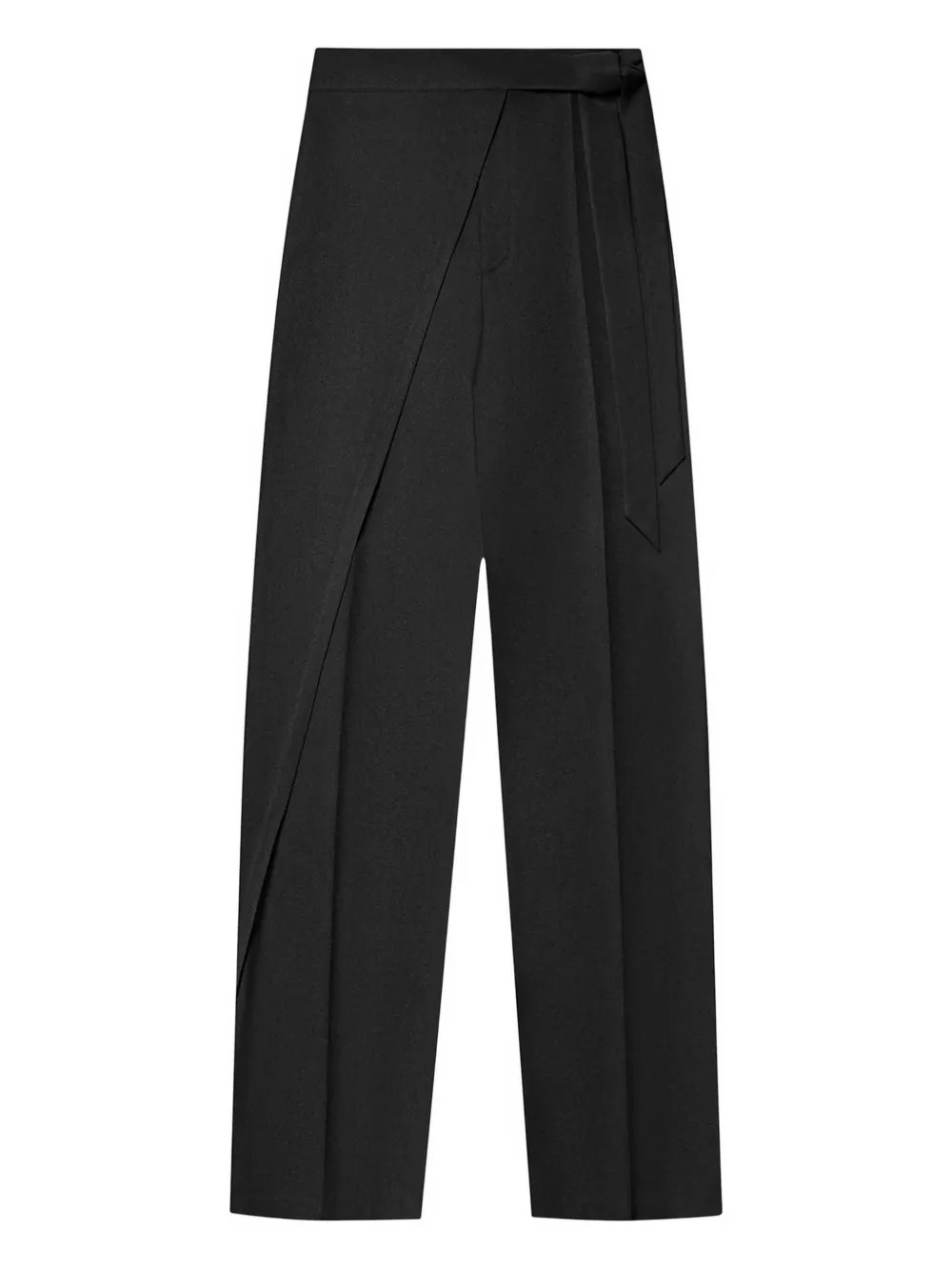 Manière De Voir tailored wrap trousers - Black | Farfetch Global
