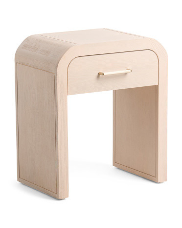 Curved Side Table With Drawer | TJ Maxx