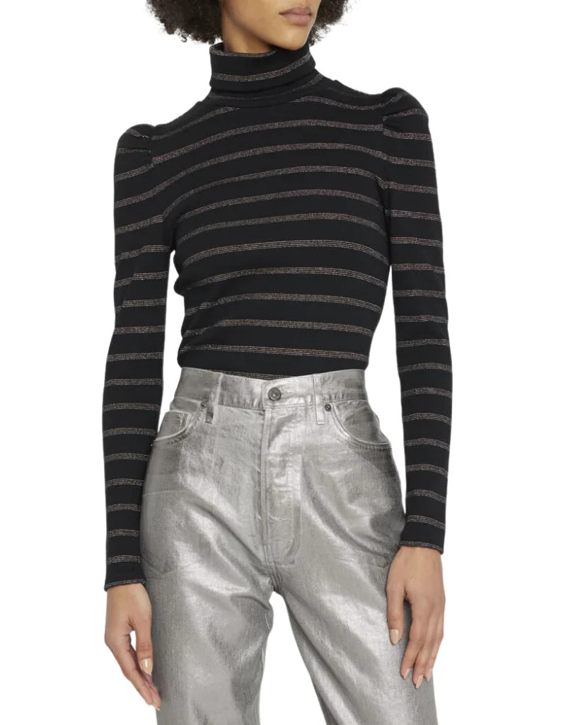 Veronica Beard Cedar Turtleneck in Black | Ambiance