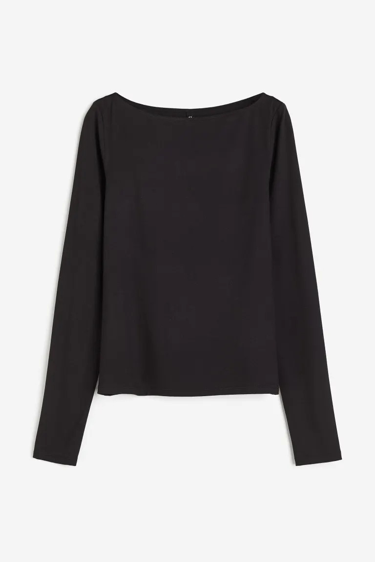 Boat-neck Jersey Top | H&M (US + CA)