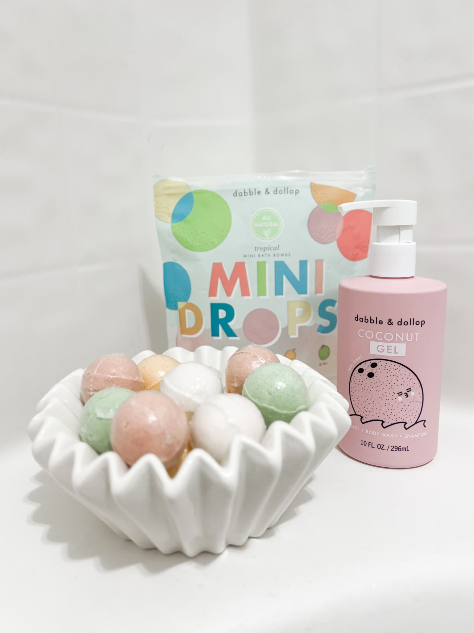 Wyatt’s officially out of the baby bath seat, so we’ve been finding little ways to make bath time extra fun lately ✨

She gets SO excited picking out a Tropical Mini Drop and watching it fizz and I love knowing @dabbleanddollop is clean, gentle, and safe for her sensitive skin. 🫧

It’s become one of our favorite parts of the day—and you can grab it at Target now too! 🛁

#creativelyclean #bathtime #lessismore @dabbleanddollop 

#LTKBaby #LTKFamily #LTKKids