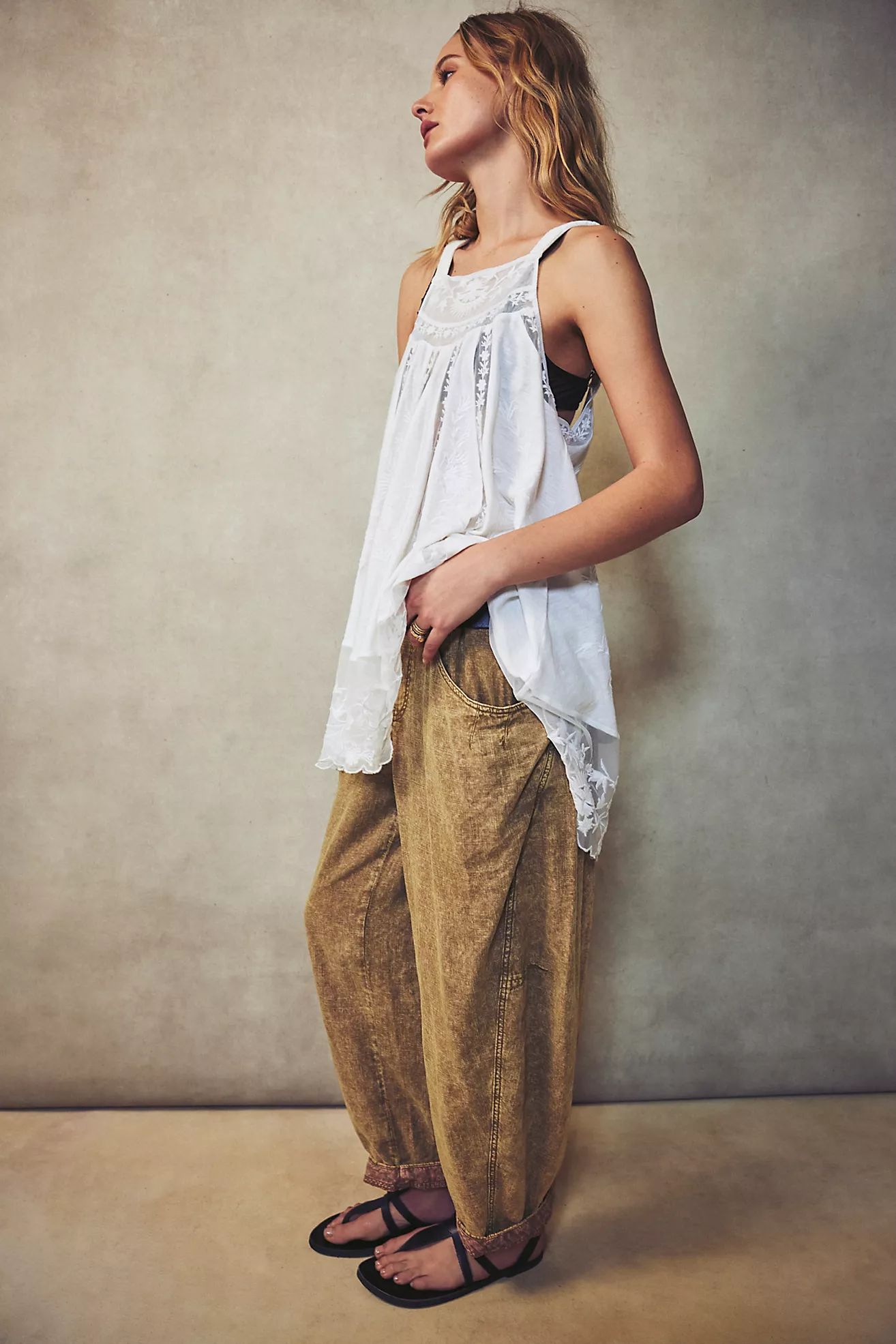 High Road Pull-On Barrel Pants | Free People (Global - UK&FR Excluded)