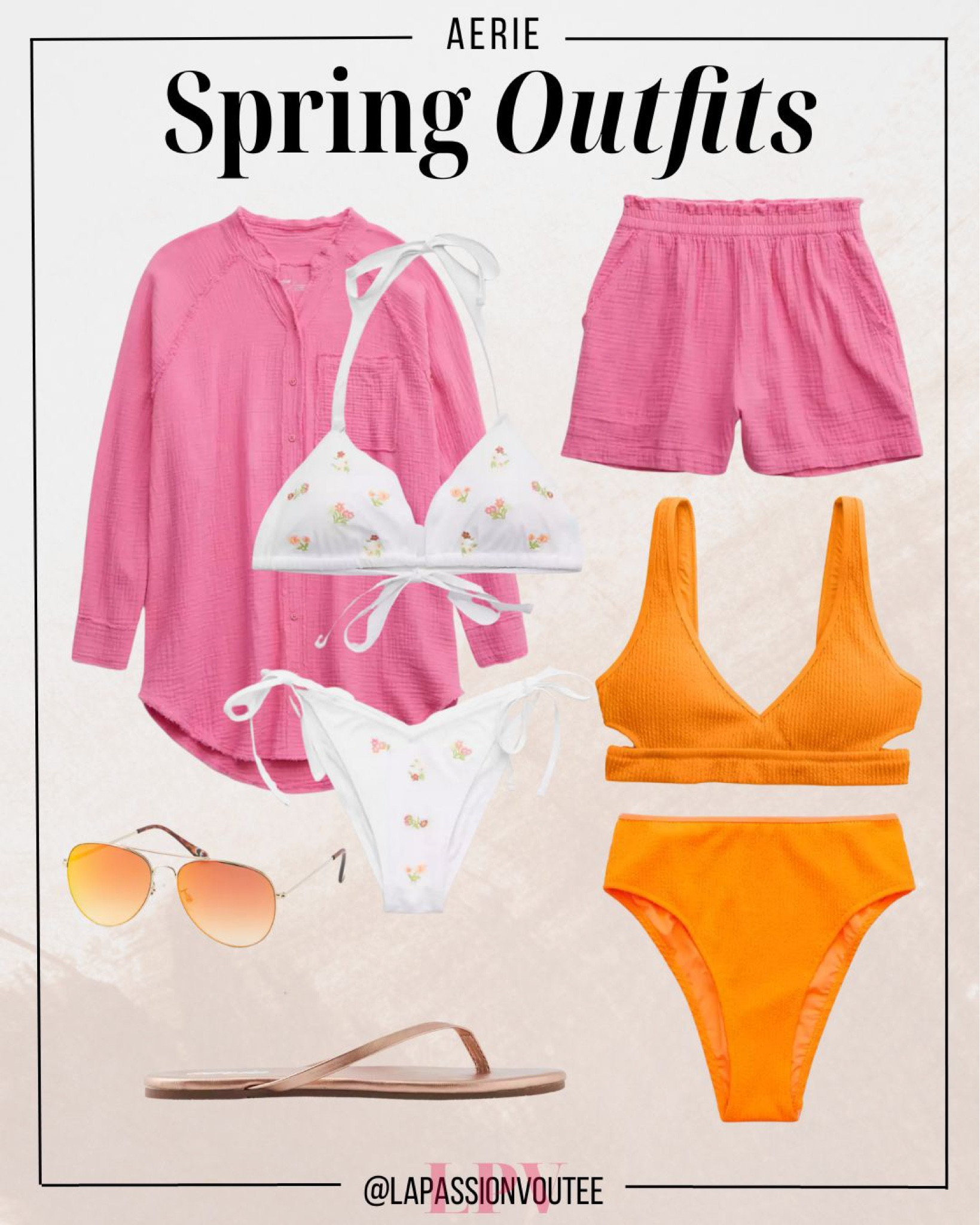 Swimsuit, Cover up, cover up shirt, pink cover up, short, high waisted short, pool to party short, pink short, triangle bikini top, string bikini top, low rise bikini bottom, tie bikini bottom, cut out bikini top, orange bikini top, high cut bikini bottom, orange bikini bottom, sandals, flat sandals, thong strap sandals, sunglasses, aviator sunglasses
#swimwear #swimsuits #resortwear #vacationoutfits #springoutfits

#LTKSale #LTKswim #LTKFind