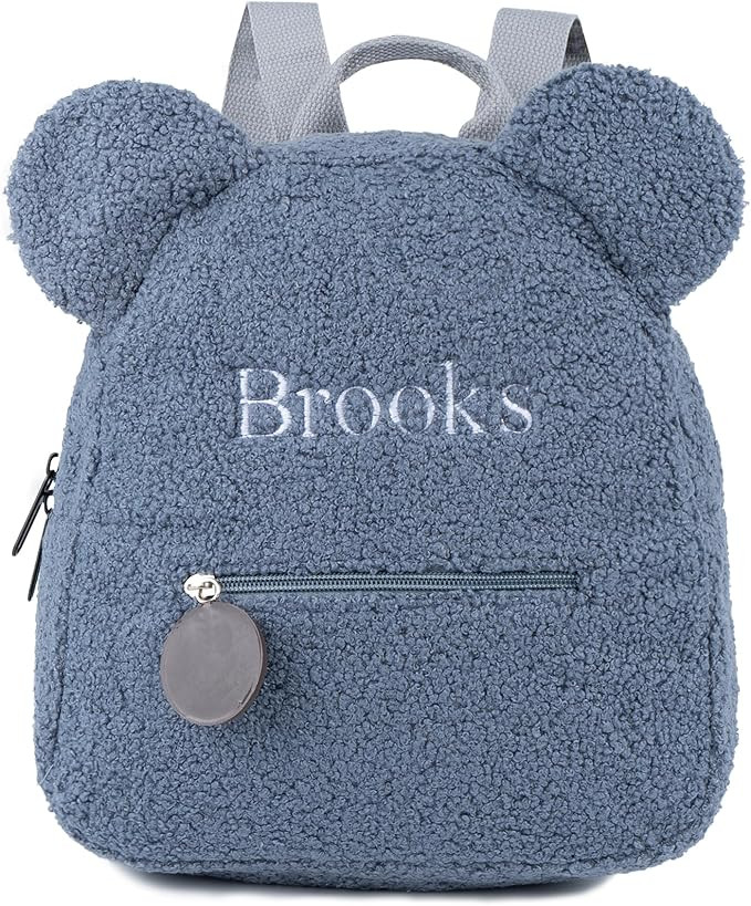 MT WORLD Plush Teddy Bear Backpack Personalized Cute Fuzzy Bear Ears Head Backpack Soft Fluffy Ca... | Amazon (US)