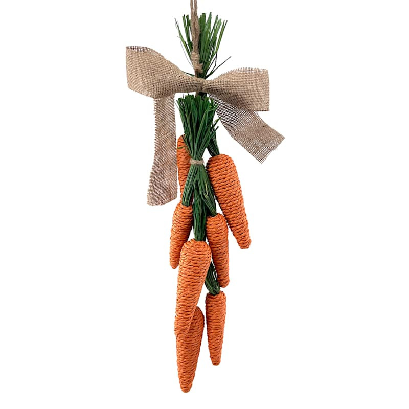 Homespun Easter Carrot Door Hanger, 20" | At Home