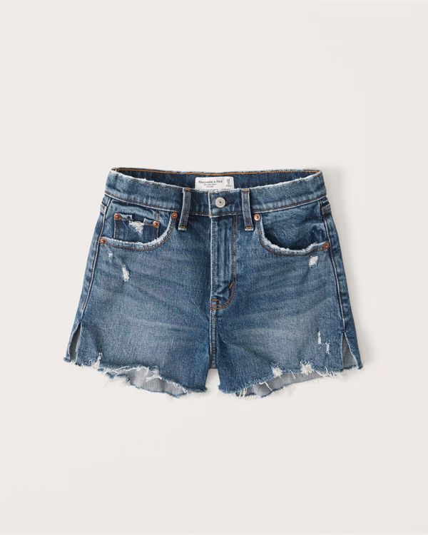 Mid Rise Mom Shorts | Abercrombie & Fitch (US)