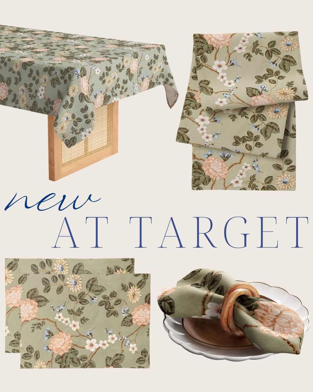 botanical floral linens at Target! They are even more gorgeous in person, have many uses (I've even seen people make these into curtains!) and are year-round style! 

home, hosting, dinnerware, plates, cups, bowls, napkins, linens, table decor, holidays, gatherings, stoneware, name cards, tablescape, napkin rings, chargers, wine glass, cocktail glass, groups, families, dish, platter, serving board, charcuterie, utensils, melamine,  

 #LTKHome #LTKParties