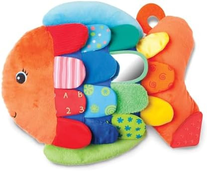 Melissa & Doug K’s Kids, Flip Fish Stuffed Animal, Soft Baby Book, Multi-Textured Squeaking & C... | Amazon (US)