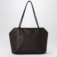 The Row Henri Bag Brown In Grained Leather | Balardi (US & Canada)