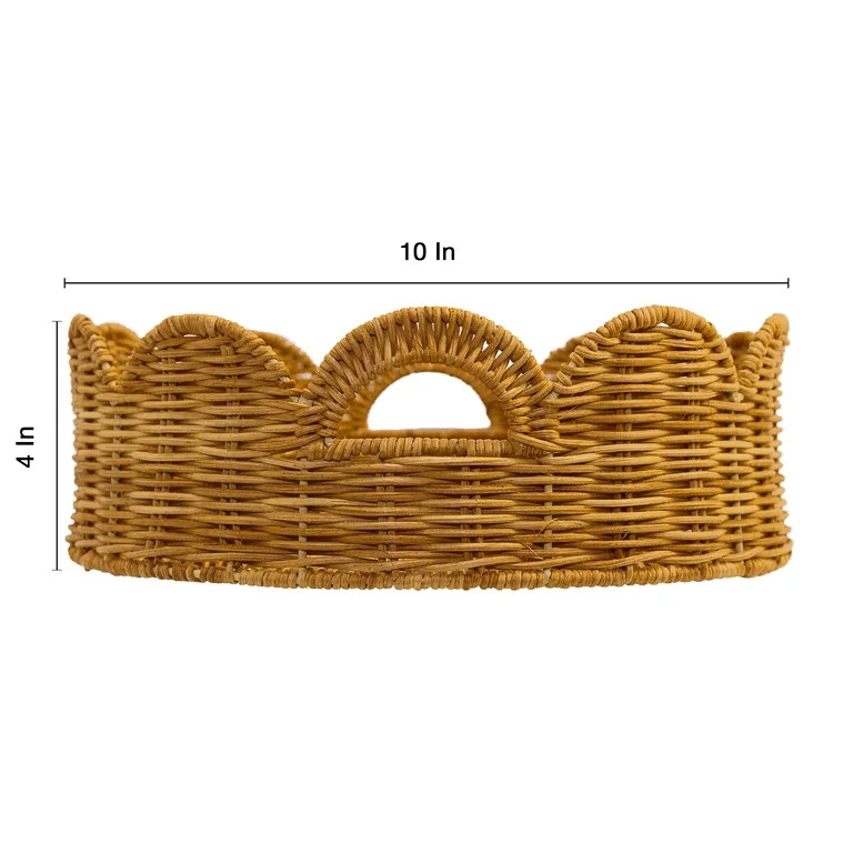 Scallop Decorative Tray, 12.5" x 4.25", by My Texas House | Walmart (US)