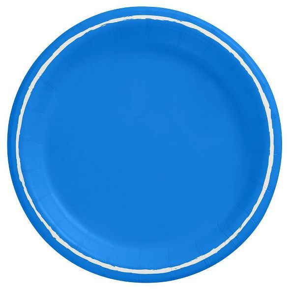 20ct Dinner Paper Plates Blue/White - Spritz™ | Target