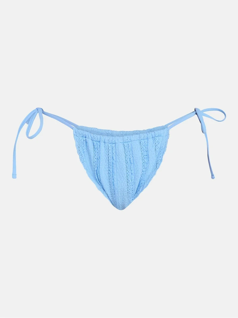 No Boundaries Femme Lace Side Tie Bikini Bottoms, Women’s XXS-XXL | Walmart (US)