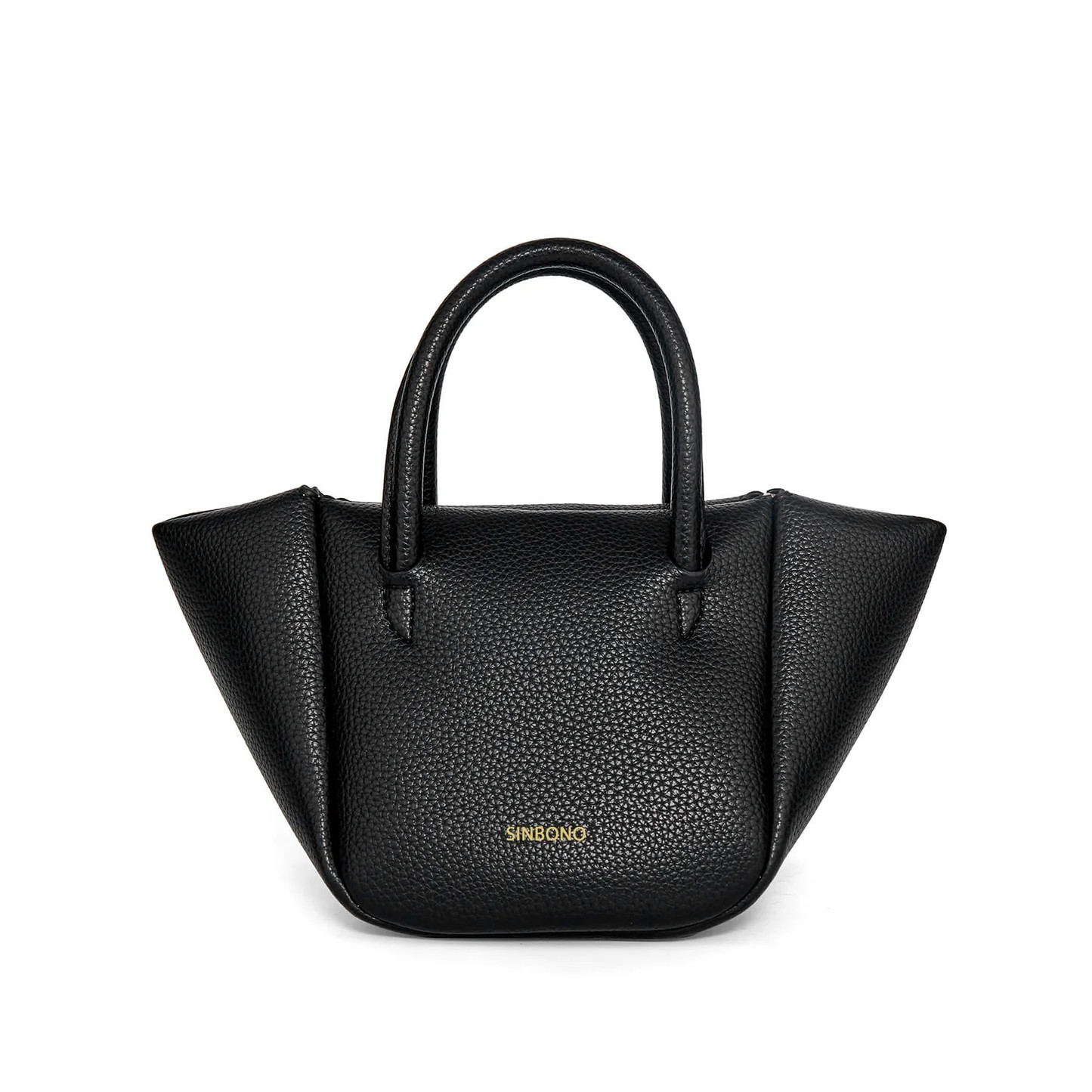 SINBONO Luxury Designer Black Bag- Women's Selena Ruched Hobo Bag | SINBONO INC.