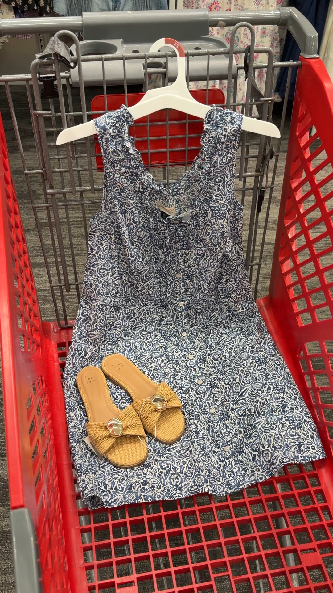 Target cotton mini dress summer outfit idea #targetstyle