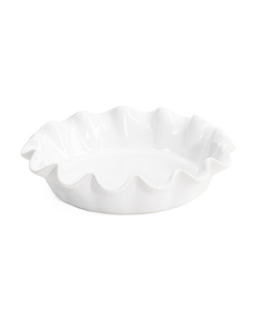 Made In France Deep Ruffle Pie Dish | TJ Maxx