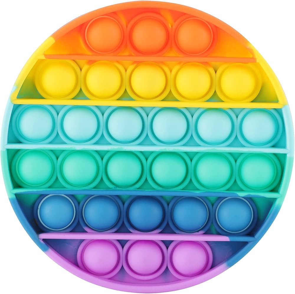 ASONA Fidget Toy with Popping Sound, Push Bubble Silicone Sensory Toy Adults Anxiety Stress Relie... | Amazon (US)