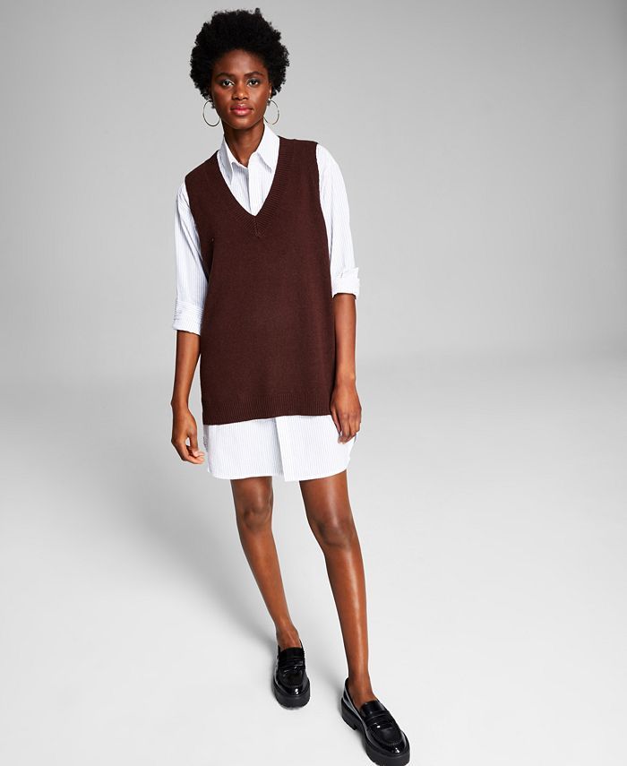 And Now This Oversized Sweater Vest & Reviews - Sweaters - Women - Macy's | Macys (US)