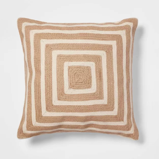 Jute Floor Pillow Neutral - Threshold™ | Target