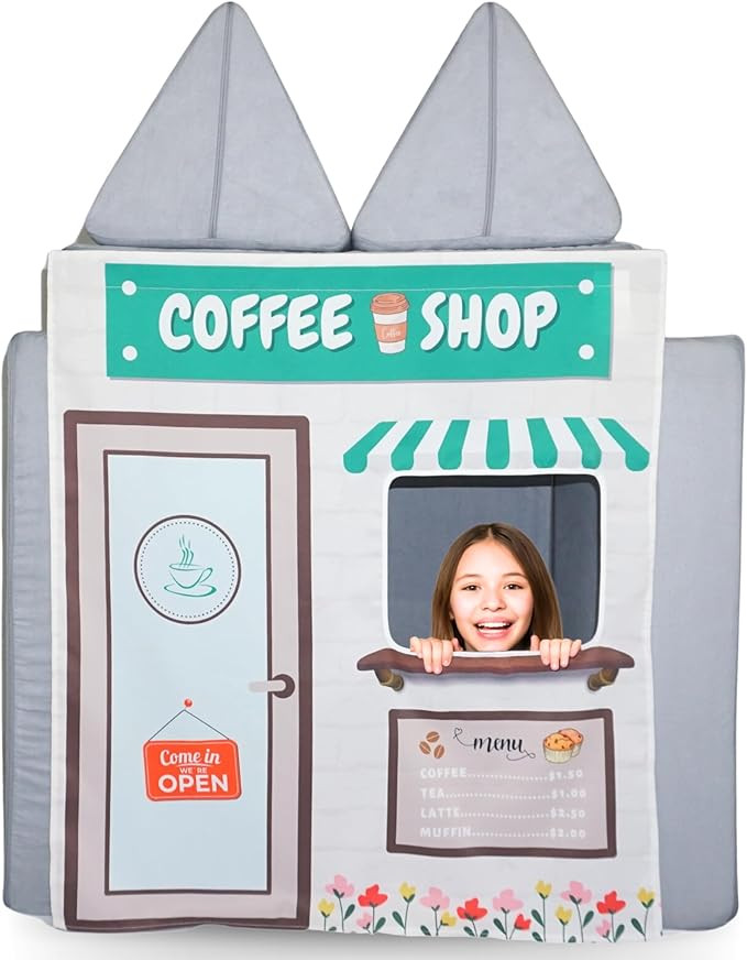 Couch Swag Play Panel for Childrens Foam Sofa Kids Couch (Coffee Shop) | Amazon (US)