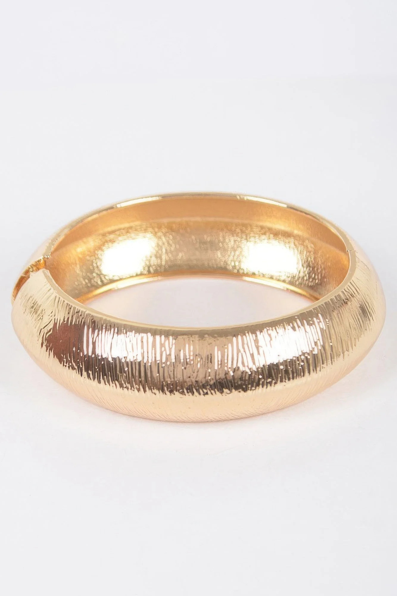 FASHNZFAB Women's Textured Metal Bangle Bracelet | Shop Simon
