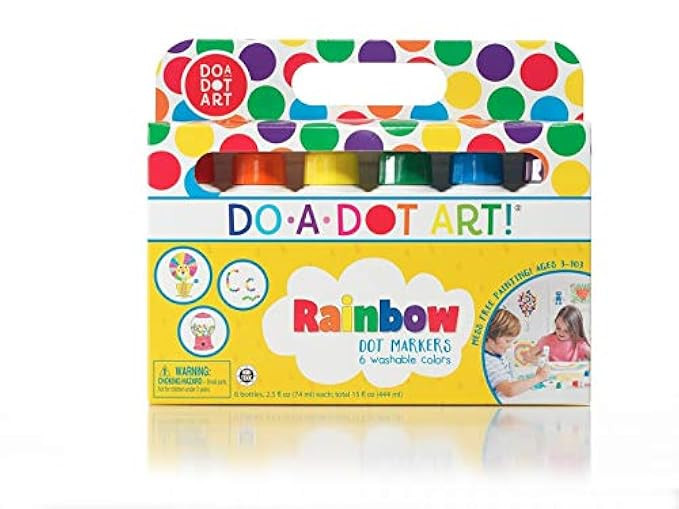 Do A Dot Art! Markers 6-Pack Rainbow Washable Paint Markers, The Original Dot Marker | Amazon (US)