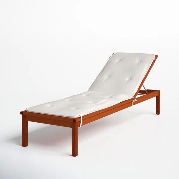 Beckton 23.5'' Outdoor Eucalyptus Chaise Lounge | Wayfair North America