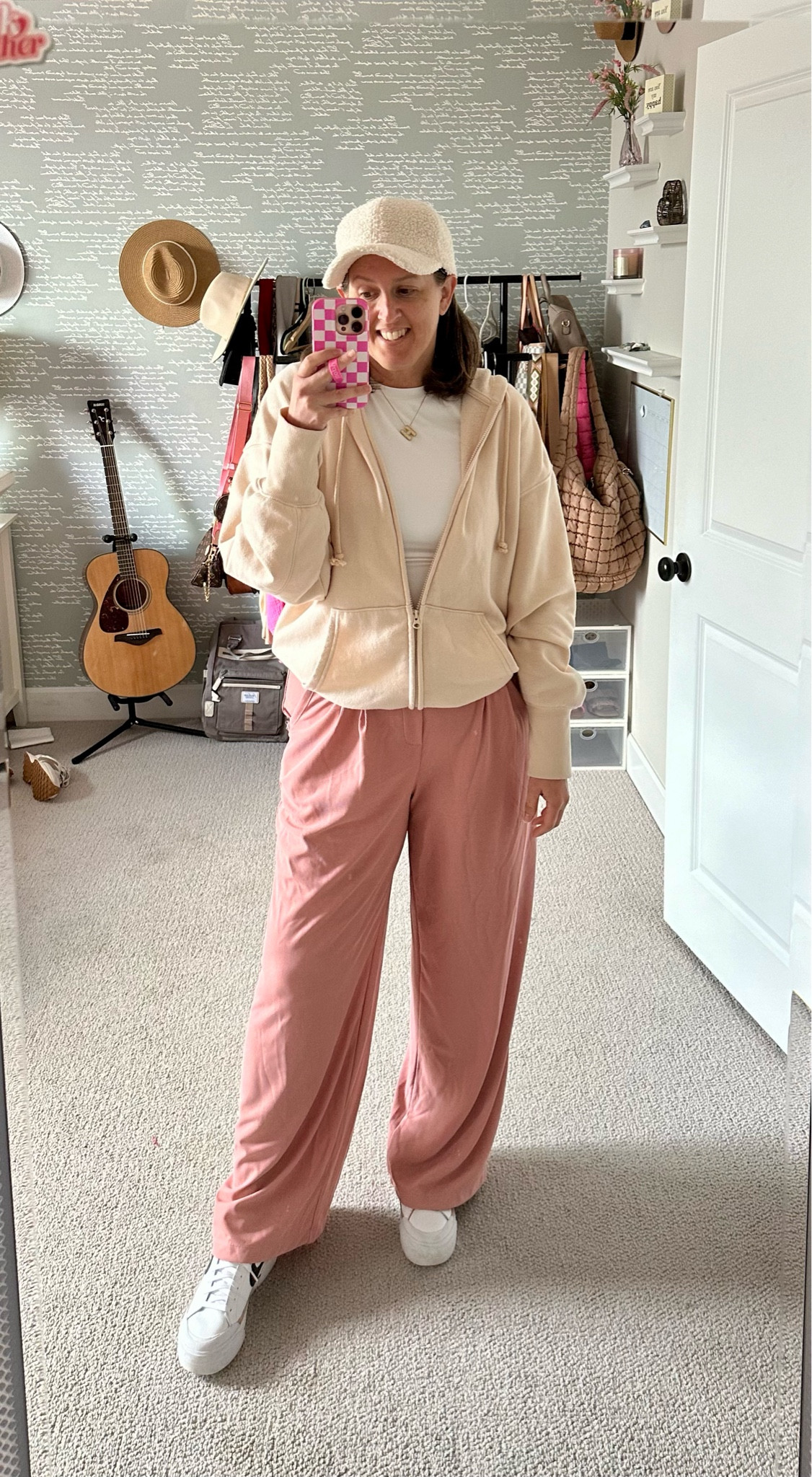 I love a cute wide leg pant like these. They come in lots of colors. Stretchy, comfy and will definitely pass for a business casual office  

#LTKmidsize #LTKover40 #LTKstyletip