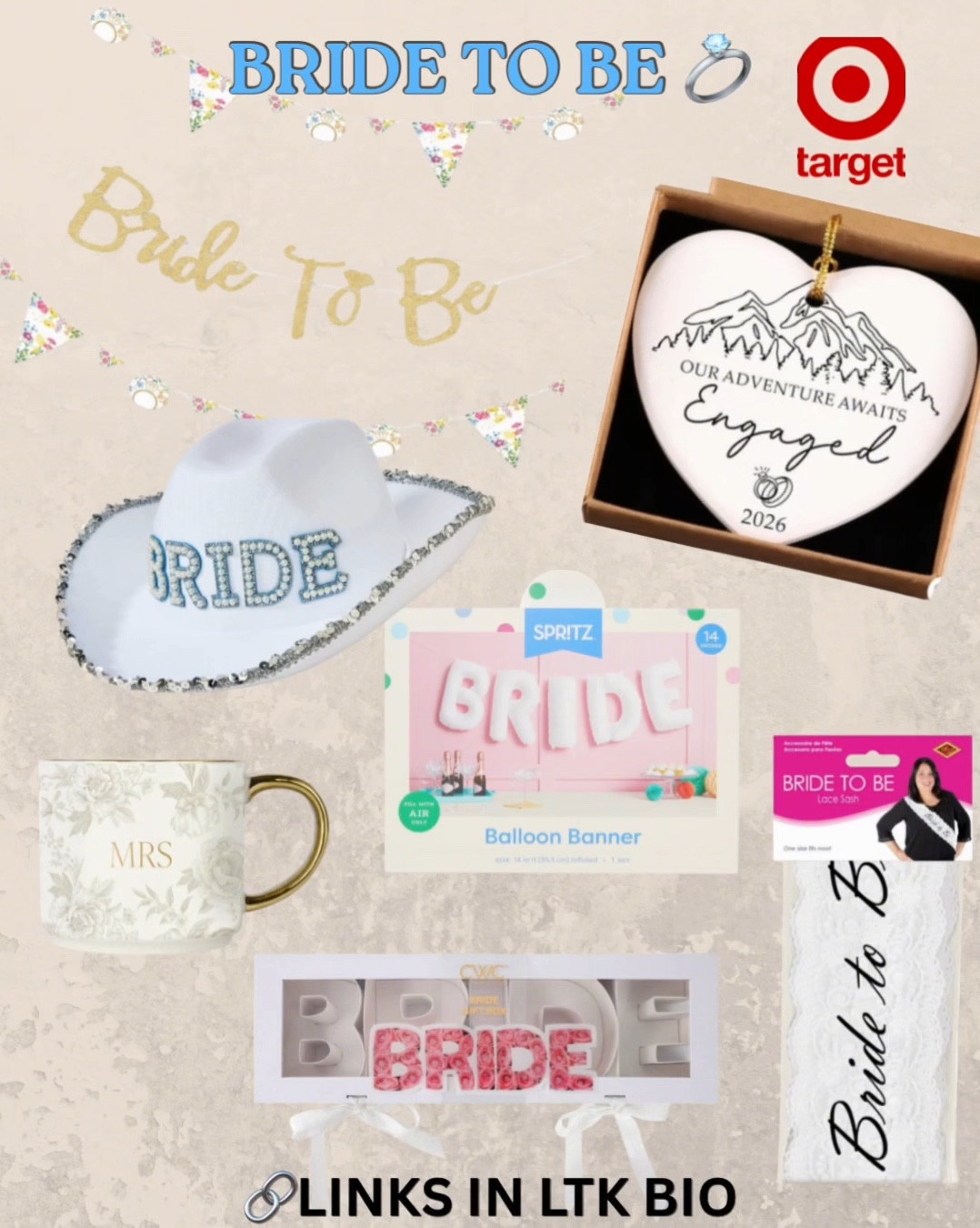 Calling all Bride to be’s! Check out @Target for your bridal shower, bachelorette needs! #bridetobe #bachelorette #engaged