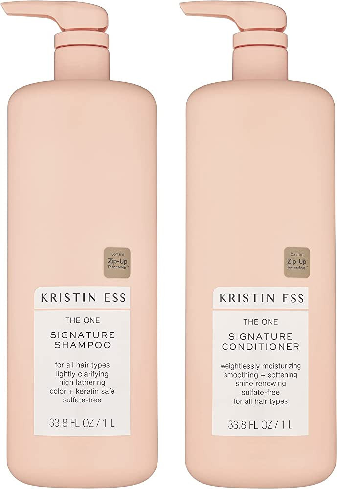 Kristin Ess Hair One Signature Shampoo + Conditioner Bundle - Avocado Oil, Castor Oil - Lightly C... | Amazon (US)