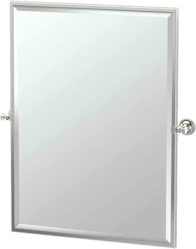 Gatco 4129FS Tavern Framed Large Rectangle Mirror, Polished Nickel 32.5 Inch | Amazon (US)