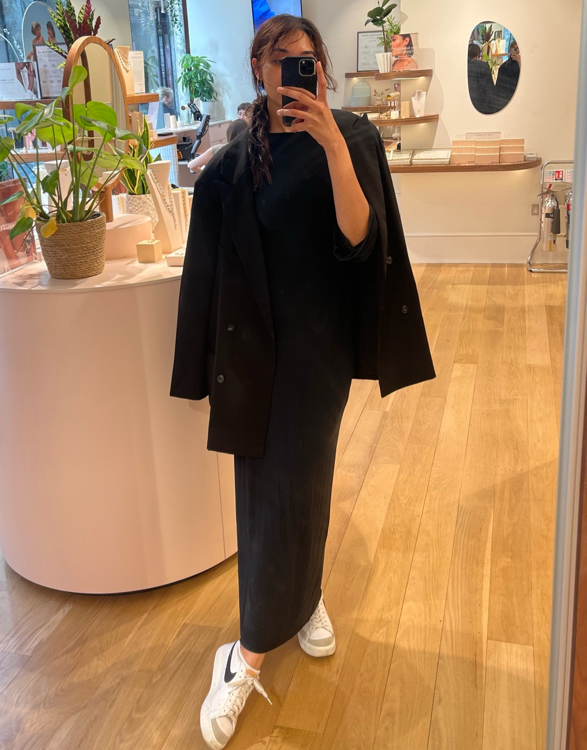 what I wore work, series: ep1
(the dress is really old boohoo - navy long soft stretch dress, with a open back and bell sleeves) 

#WorkWear #SemiFormal

#LTKSeasonal